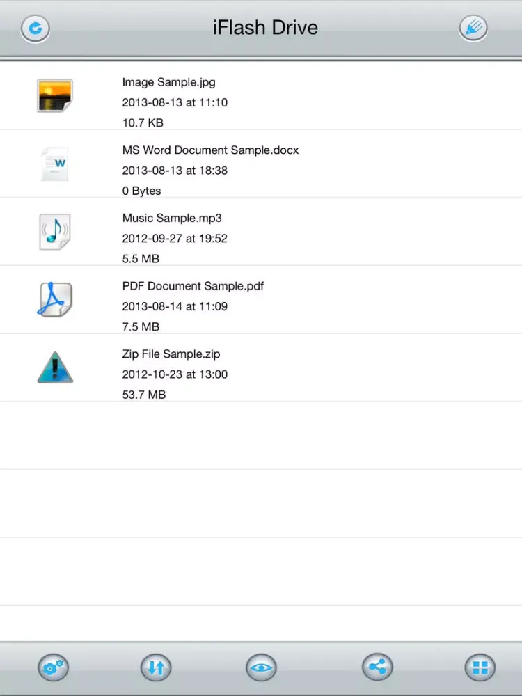 iFlash Drive iPad  스크린샷