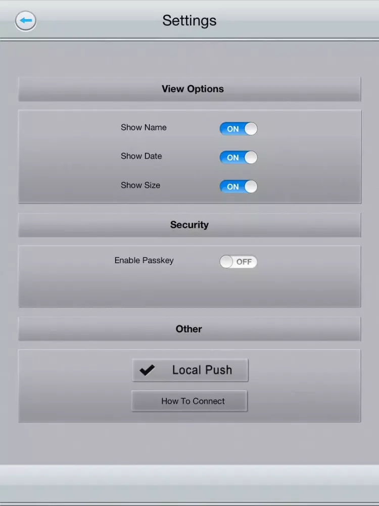 iFlash Drive iPad  스크린샷