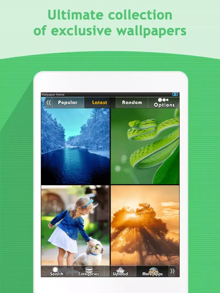 Zrzuty ekranu Screen App - HD Colorful Wallpapers Backgrounds iPad 