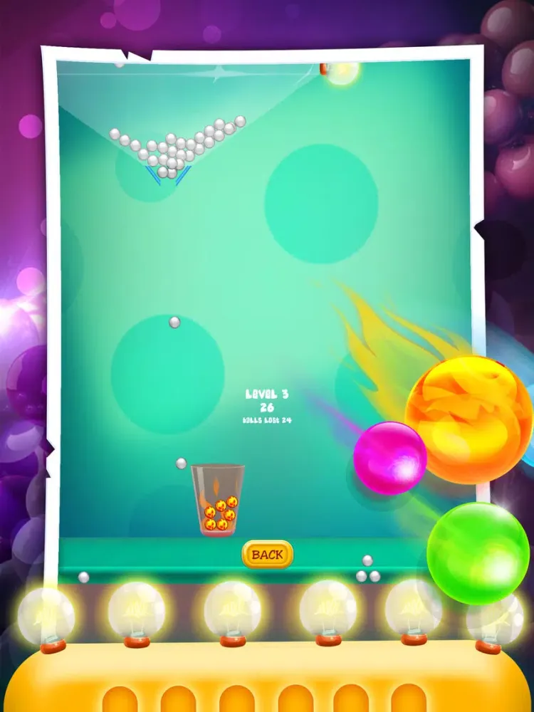 200 Bubble Balls Plus Mini Games iPad 应用截图