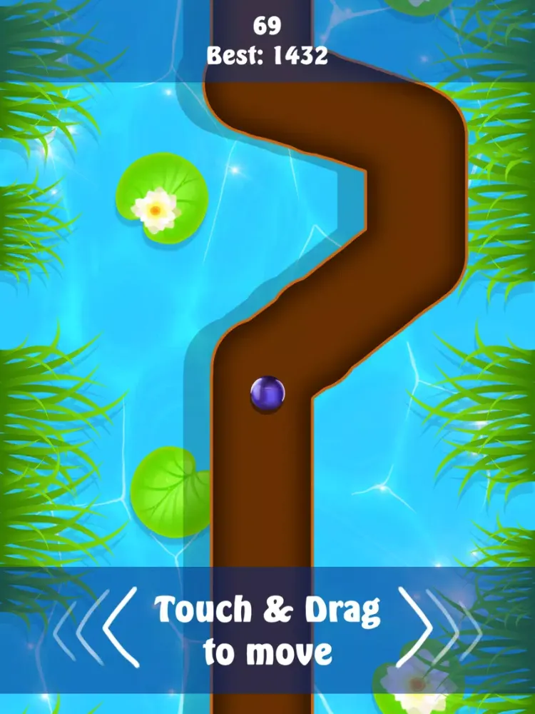 Rolling Purple Balls in the Line Two iPad  स्क्रीनशॉट