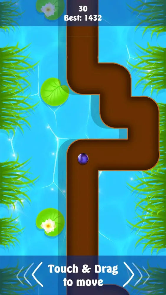 Rolling Purple Balls in the Line Two स्क्रीनशॉट