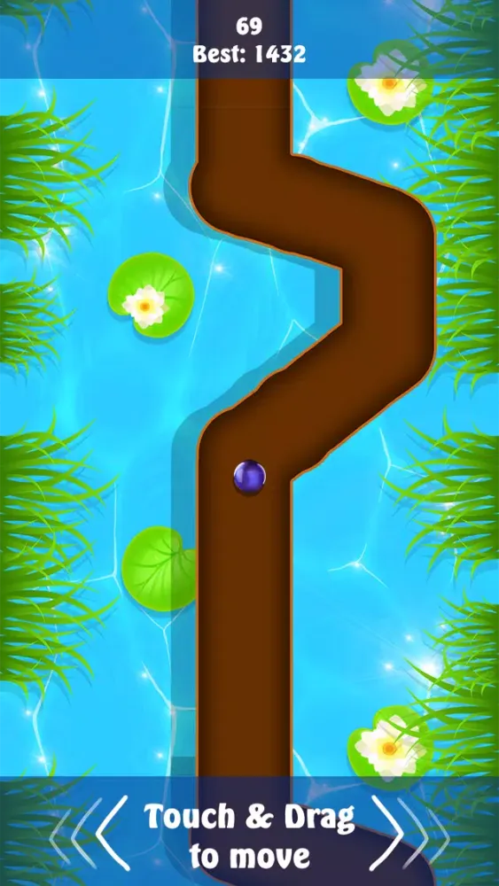 Rolling Purple Balls in the Line Two स्क्रीनशॉट