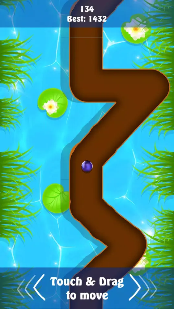Rolling Purple Balls in the Line Two स्क्रीनशॉट