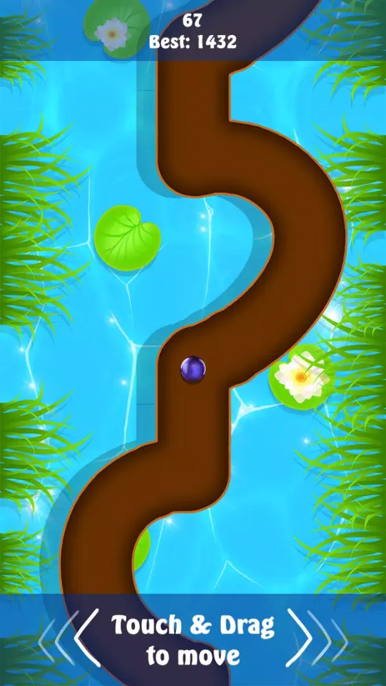 Rolling Purple Balls in the Line Two स्क्रीनशॉट
