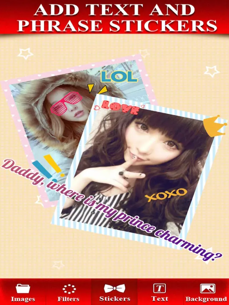 Capturas de pantalla de Awesome InstaFotoCollage - Blend Yr Beautiful Pictures to Ultra Fashionista Collage Photo Editor iPad 