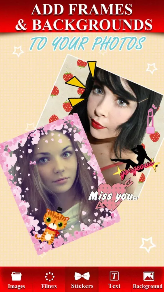 Capturas de pantalla de Awesome InstaFotoCollage - Blend Yr Beautiful Pictures to Ultra Fashionista Collage Photo Editor