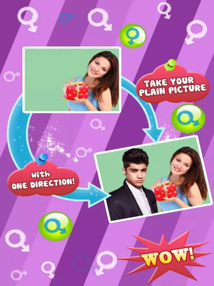 ภาพหน้าจอของ Photo Booth - One Direction version free for Facebook, Flickr, Omegle, Viber & Skype iPad 