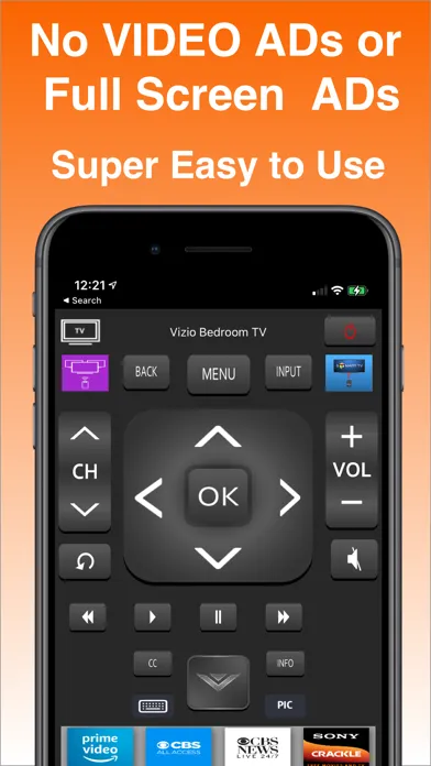 Tangkapan skrin Remote for Vizio TV: iVizSmart