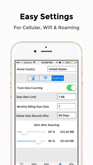 Ảnh chụp màn hình của Data Tracker Lite