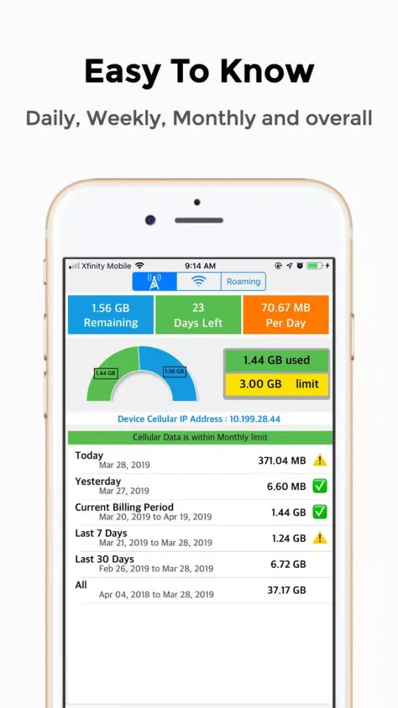 Data Tracker - স্ক্রিনশট