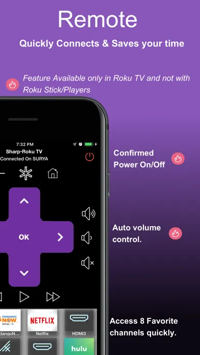 Ảnh chụp màn hình của Roku TV Remote Control : Smart