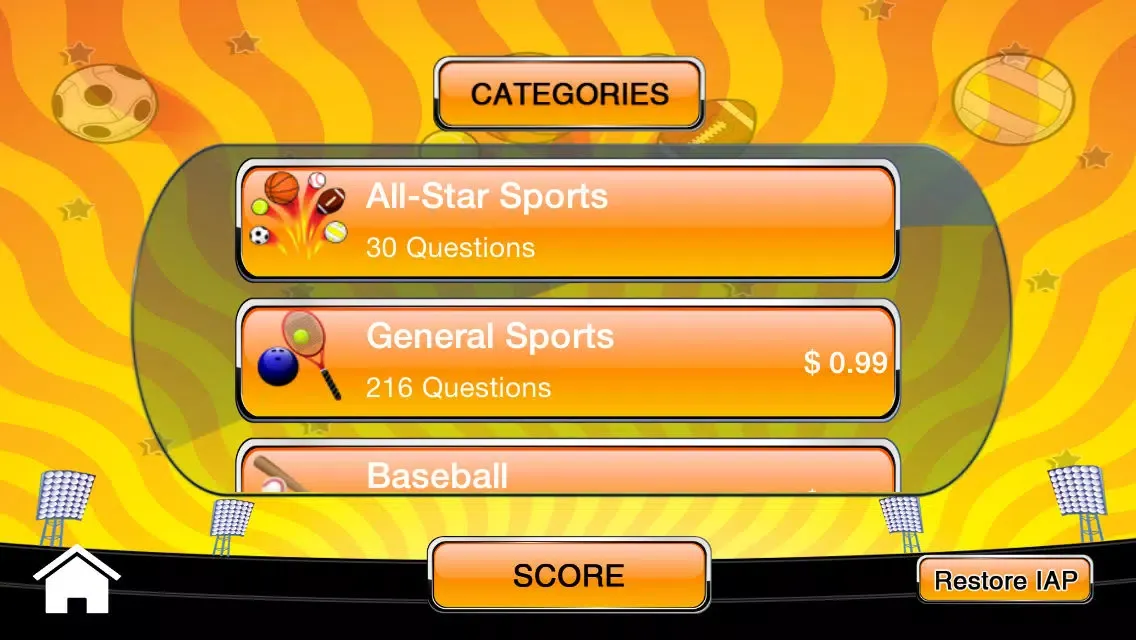 Capturas de pantalla de All-Star Sports Trivia!