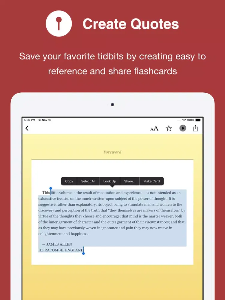 ภาพหน้าจอของ As You Think iPad 