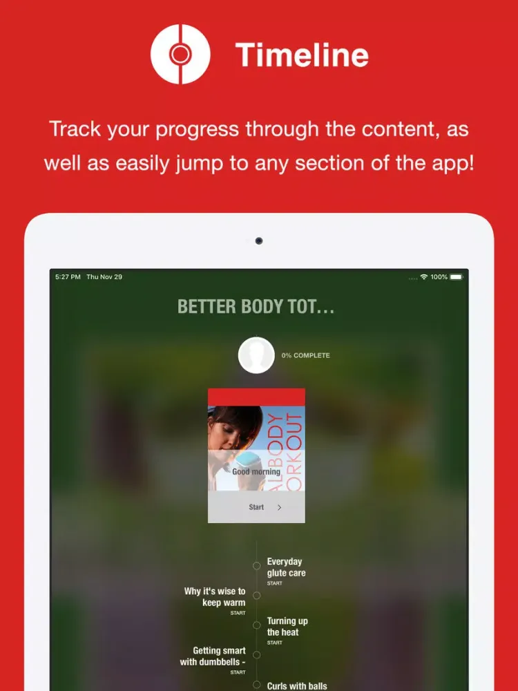 Captures d'écran de Better Body Total Body Workout iPad 