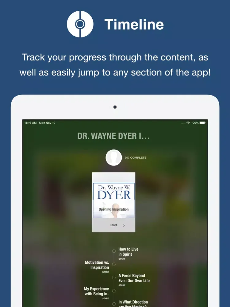 تصاویر Dr. Wayne Dyer Inspirations iPad 