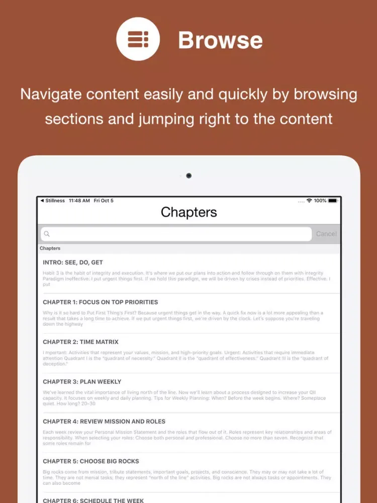Habit 3 (with Video) iPad  Screenshots