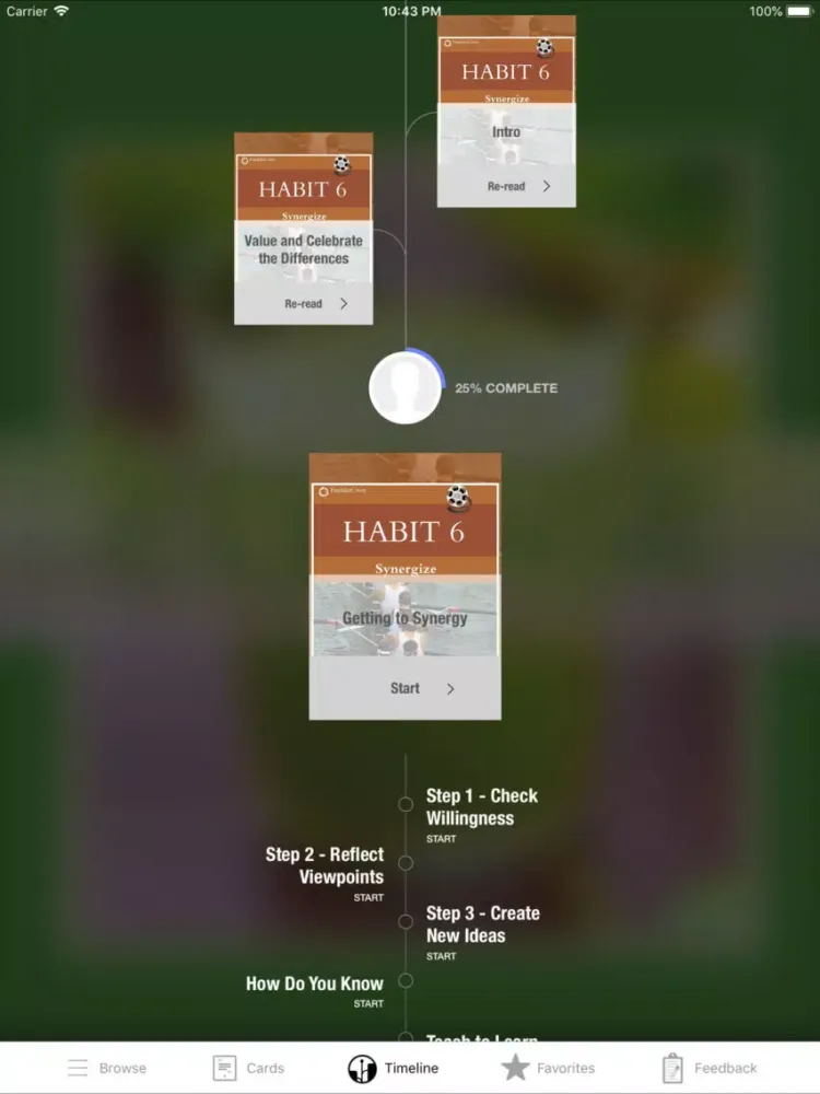 Habit 6: Synergy (with Video) iPad  Screenshots
