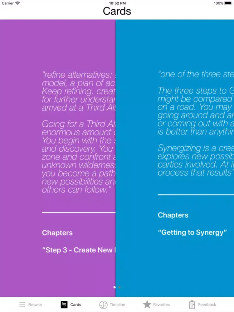 Habit 6: Synergy (with Video) iPad  Screenshots