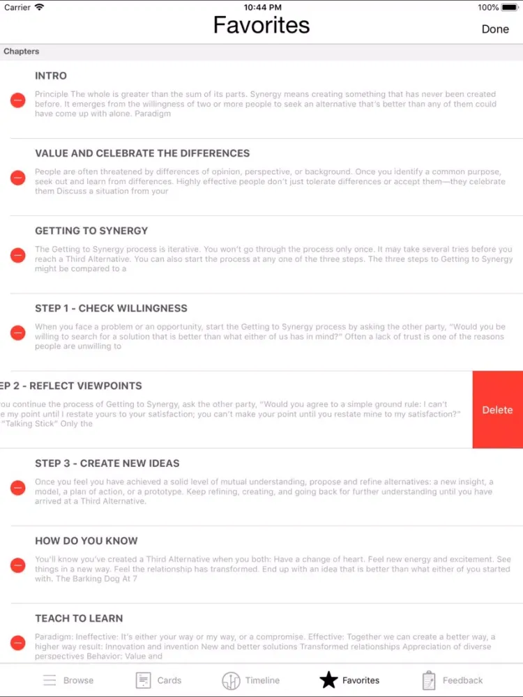 Habit 6: Synergy (with Video) iPad  Screenshots