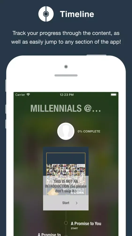 Captures d'écran de Millennials @ Work