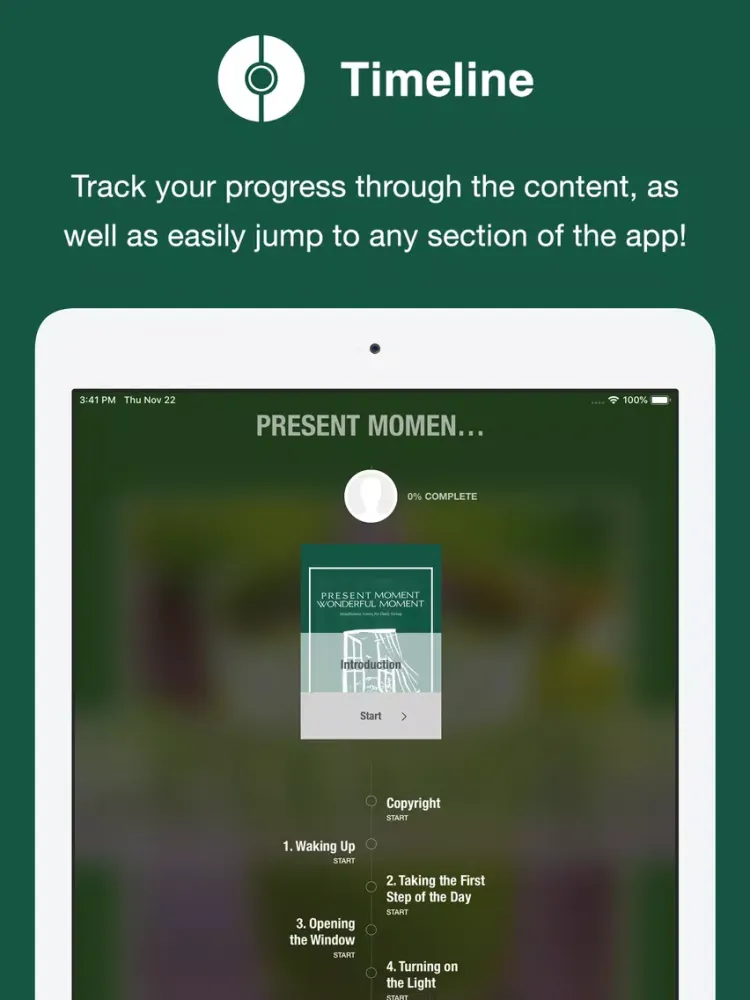 PresentMoment WonderfulMoment iPad 應用截圖