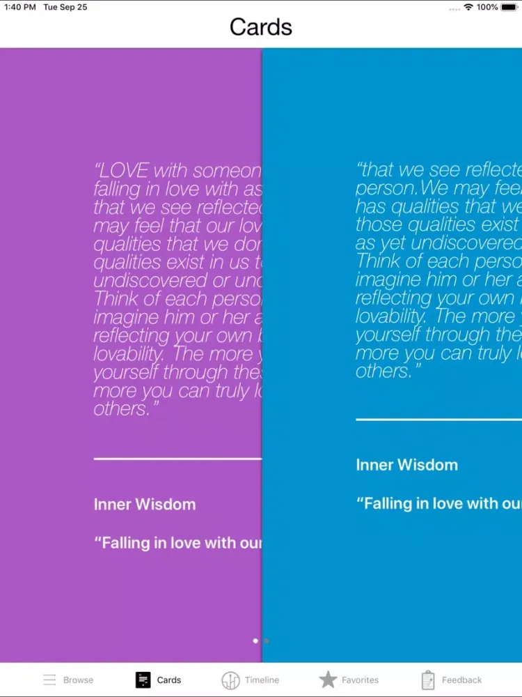 Capturas de tela do Creative Visualization Deck iPad 