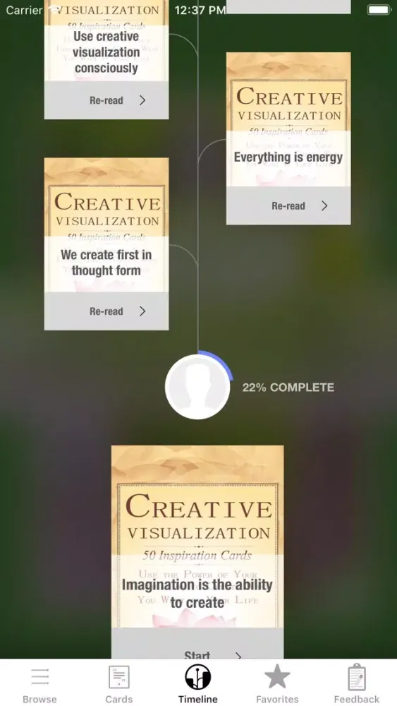 Capturas de tela do Creative Visualization Deck