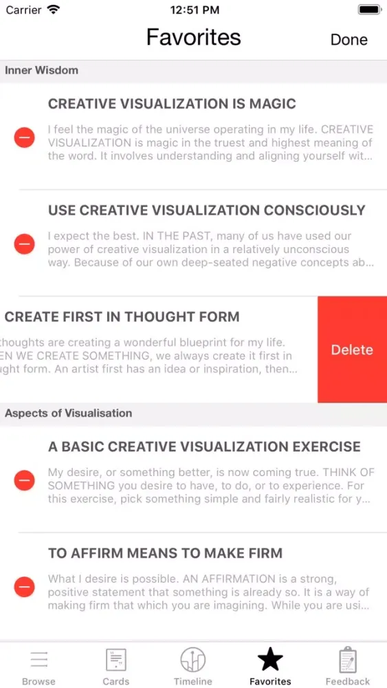 Capturas de tela do Creative Visualization Deck