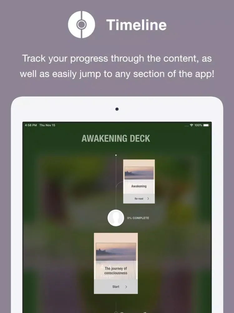 Tangkapan layar The Awakening Deck iPad 