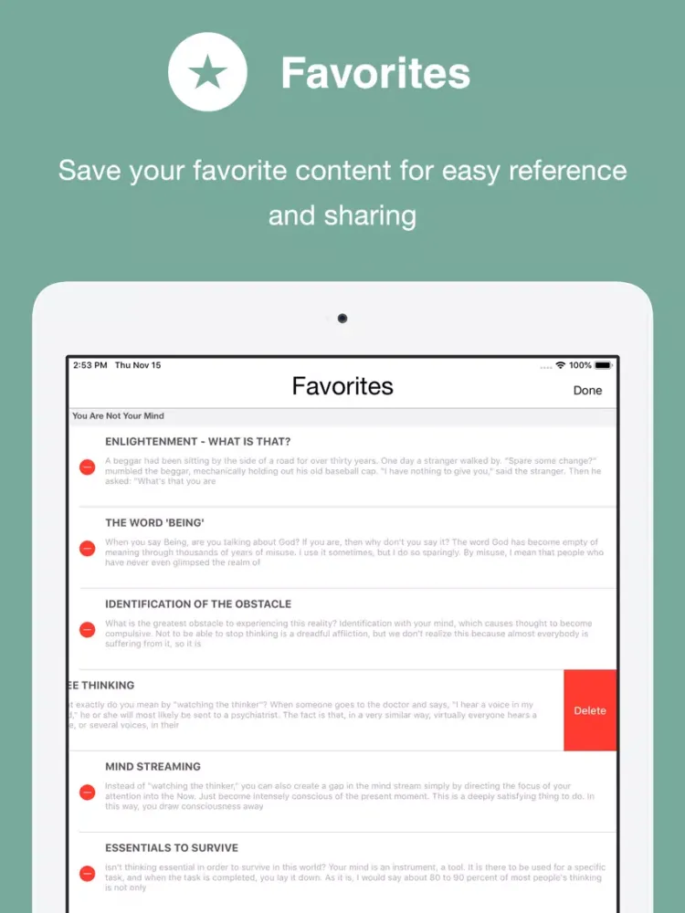 Power of Now - Audio iPad  Screenshots