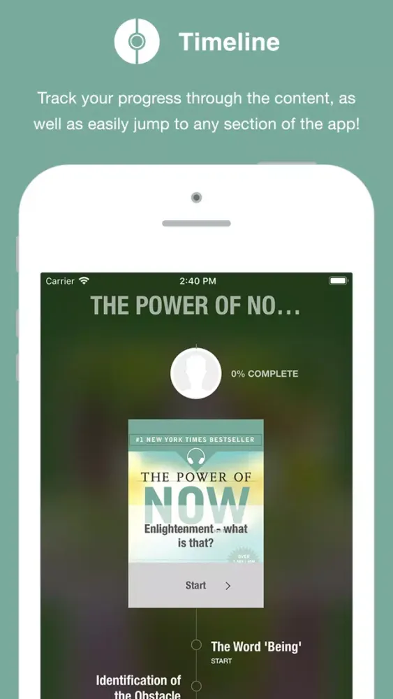 Power of Now - Audio Screenshots