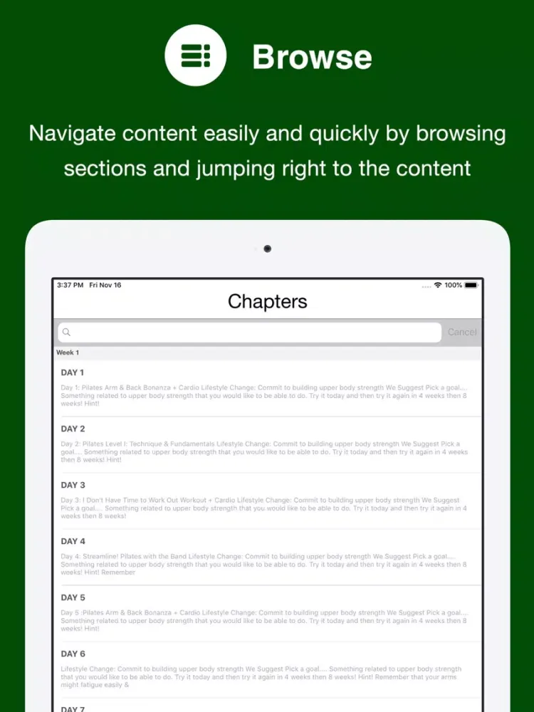 The Ultimate Pilates for Abs iPad  स्क्रीनशॉट