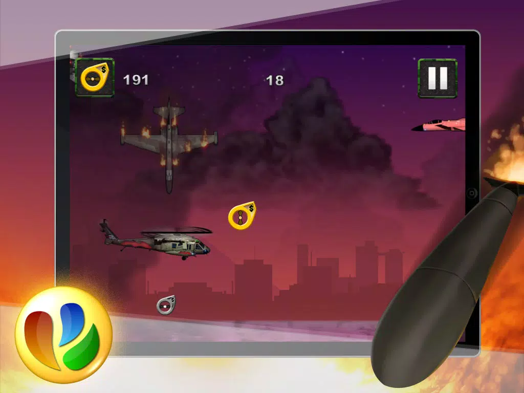 Capturas de pantalla de Chopper World War – Free Apache Helicopter War Game iPad 