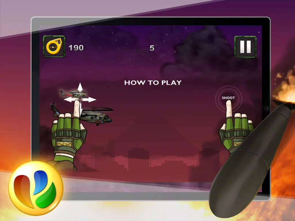 Capturas de pantalla de Chopper World War – Free Apache Helicopter War Game iPad 