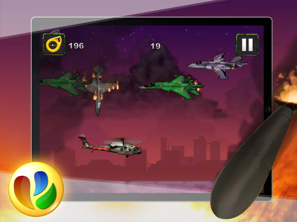 Capturas de pantalla de Chopper World War – Free Apache Helicopter War Game iPad 