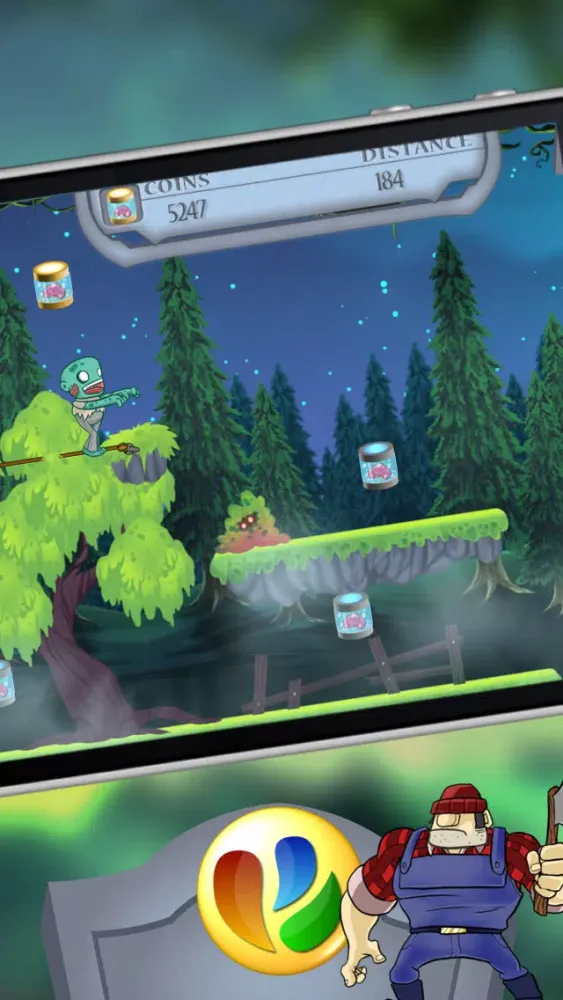 Скриншоты Action Zombies – A Fun Zombie Jump and Run Game