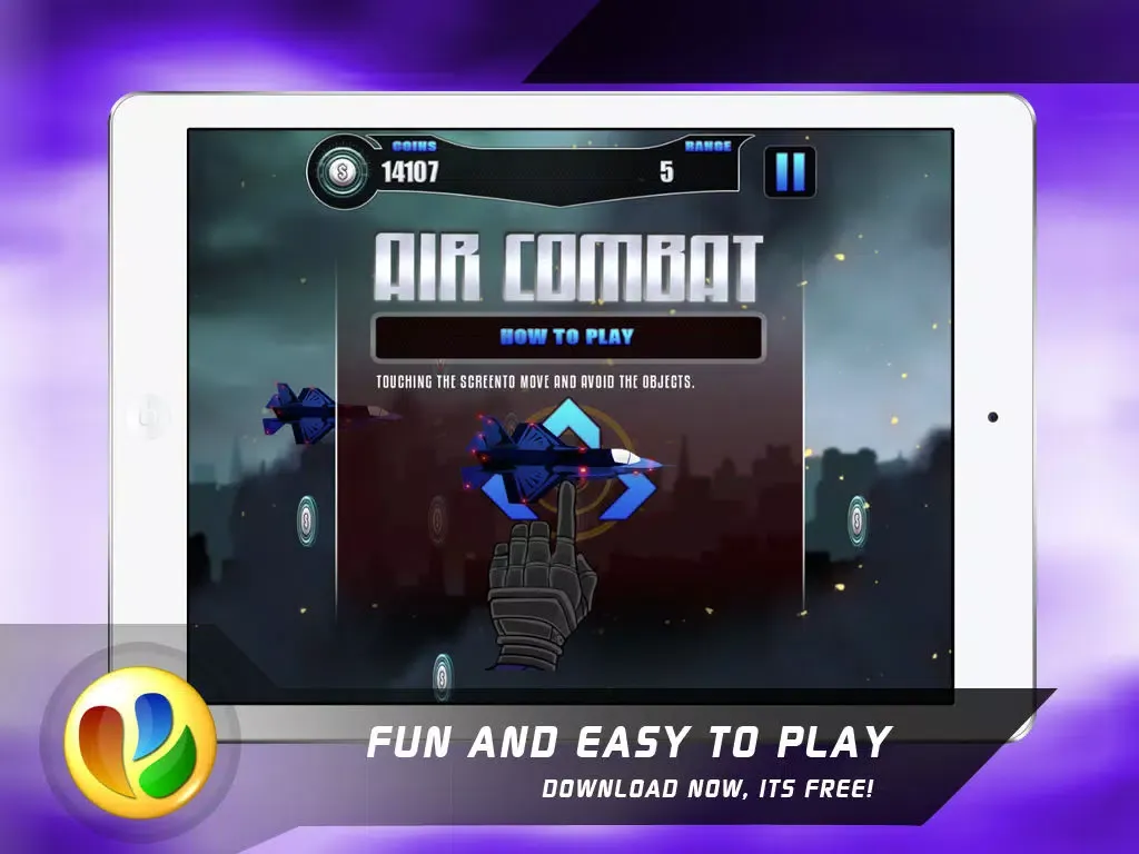 Air Combat – Free Jet Fighter War Game iPad 应用截图