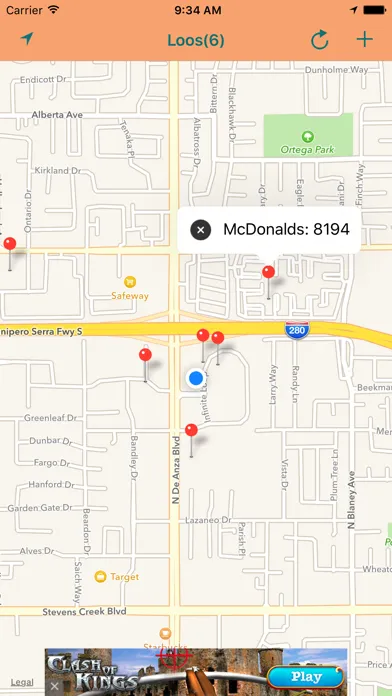 Tangkapan layar Loo Finder