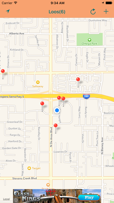 Tangkapan layar Loo Finder