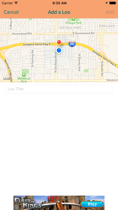 Tangkapan layar Loo Finder