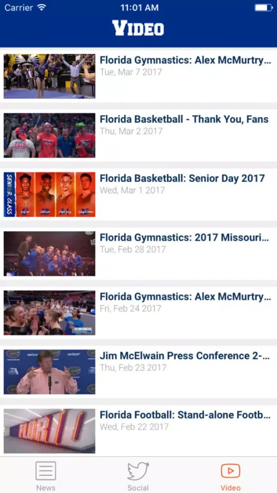 Capturas de tela do Gator Nation