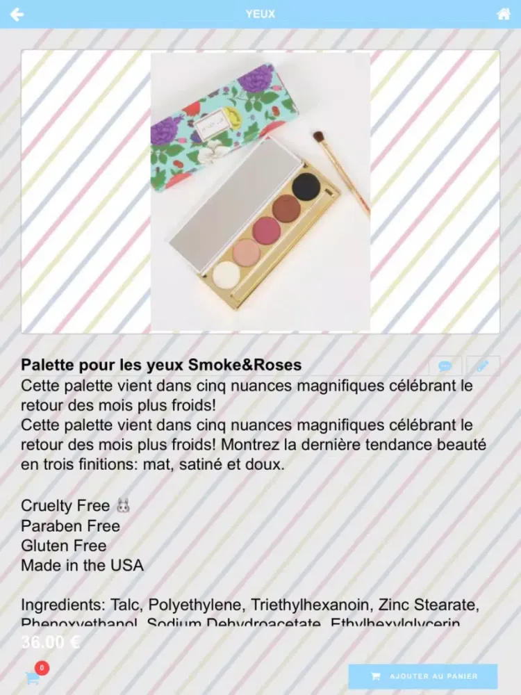 Capturas de tela do Misty Make Up iPad 