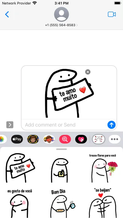 Flork Love Stickers- WASticker स्क्रीनशॉट