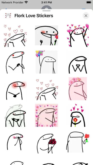 Flork Love Stickers- WASticker स्क्रीनशॉट