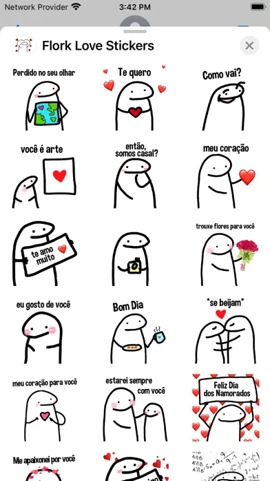 Flork Love Stickers- WASticker स्क्रीनशॉट