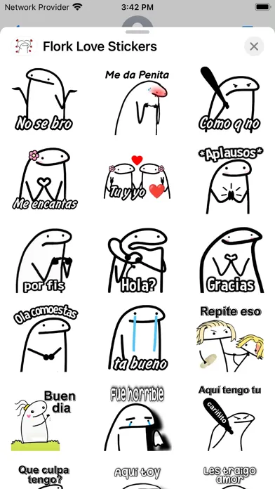 Flork Love Stickers- WASticker स्क्रीनशॉट