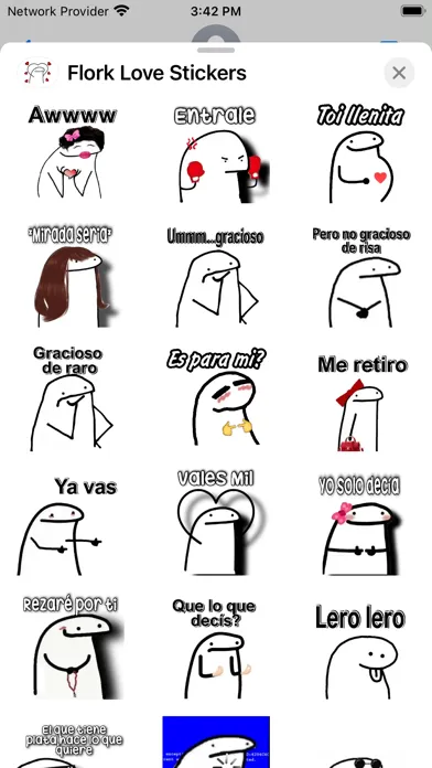 Flork Love Stickers- WASticker स्क्रीनशॉट