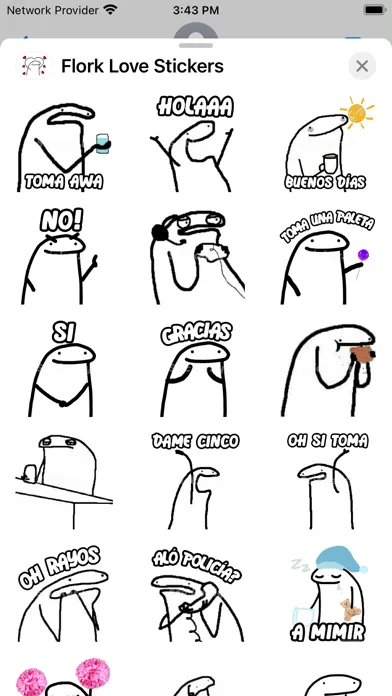 Flork Love Stickers- WASticker स्क्रीनशॉट