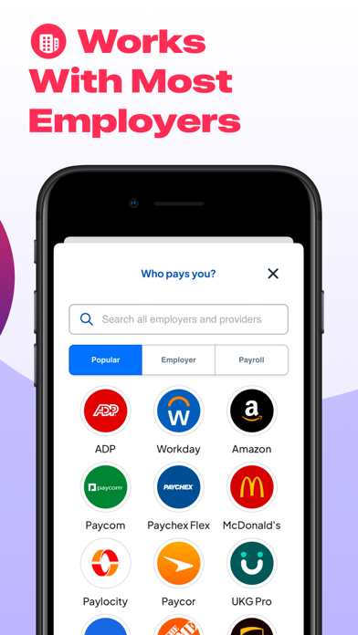 Zrzuty ekranu Get Paid Early: Instant Cash